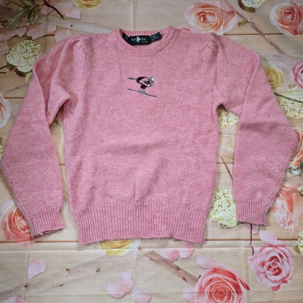 Vintage Hunt Club Pink Ski Sweater - Picture 3 of 8